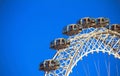 London Eye on blue sky background. Royalty Free Stock Photo