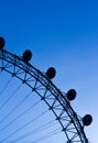 London Eye in the blue sky Royalty Free Stock Photo