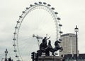 London Eye and Boudiccan rebellion statue