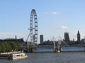 The London Eye can keep watch over the city.