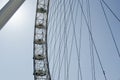 London eye landmark with blue sky background Royalty Free Stock Photo