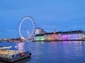 London Eye on Christmas Eve Royalty Free Stock Photo