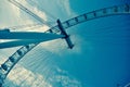 London Eye Deconstructed Royalty Free Stock Photo