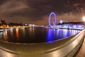 London Eye in the evening, London, UK Royalty Free Stock Photo