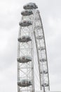 London eye, ferris wheel, cabins detail in London