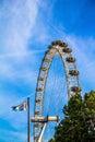 London Eye is a giant Ferris wheel