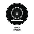 london eye icon. United kingdom design. graphic