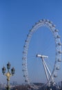 London Eye . Morning clean sky . Royalty Free Stock Photo