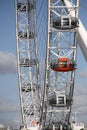 London Eye near river Thames Royalty Free Stock Photo