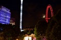 The London eye at night Royalty Free Stock Photo