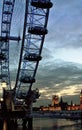 London Eye at night, Londo, England Royalty Free Stock Photo