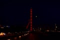 The London eye at night Royalty Free Stock Photo