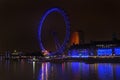 London Eye night Royalty Free Stock Photo
