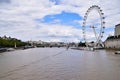 London Eye and River Thames panoramic view, London Royalty Free Stock Photo