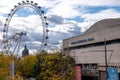 London Eye And Royal Festival Hall Concert Centre Royalty Free Stock Photo
