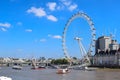 The London Eye on the South Bank of the River Thames in London, England Royalty Free Stock Photo