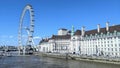 The London Eye on the South Bank of the River Thames in London, UK Royalty Free Stock Photo