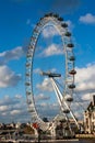 London eye on a sunny day Royalty Free Stock Photo