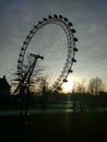 London Eye Sunset Royalty Free Stock Photo
