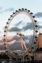 London Eye at sunset