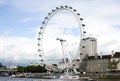 The London eye under the sky Royalty Free Stock Photo