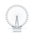 London Eye View Royalty Free Stock Photo