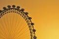 London Eye Wheel at Sunset Royalty Free Stock Photo