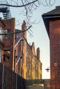 London flats in the twilight