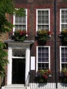 London: Georgian terrace with flower boxes