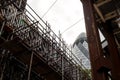 London Gherkin Building and Construction Royalty Free Stock Photo