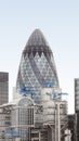 London Gherkin Royalty Free Stock Photo