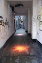 London Graffiti Alleyway Royalty Free Stock Photo
