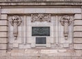 Momental mural in front of Baker Street station, London, Great Britain Royalty Free Stock Photo