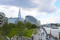 London, Great Britain -May 23, 2016: City Hall, corporate modern offices buildings Royalty Free Stock Photo