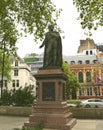 London, Great Britain -May 22, 2016: statue to Edward Geoffrey Smith Stanley in the Parliament Square