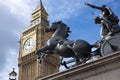London, Greater London, UK, September 2013, the statue of Boadicea and Her Daughters in Westminster