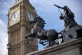 London, Greater London, UK, September 2013, the statue of Boadicea and Her Daughters in Westminster