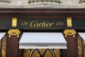 London, Greater London, United Kingdom, 7th February 2018, A sign and logo for Bond street Cartier store