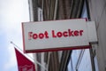 London, Greater London, United Kingdom, 7th February 2018, A sign and logo for foot locker