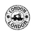 London grunge rubber stamp Royalty Free Stock Photo