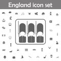 The london guard icon. England icons universal set for web and mobile