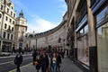 London high street on a sunny day.