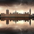 London - The Houses of Parliament Royalty Free Stock Photo