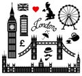 London icon set collection
