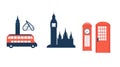 London Icons Royalty Free Stock Photo
