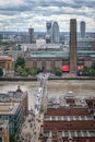 London Icons, Tate Modern, Millennium Bridge , River Thames Royalty Free Stock Photo