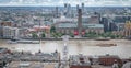 London Icons, Tate Modern, Millennium Bridge , River Thames Royalty Free Stock Photo