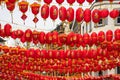 London, January 26, 2020. Chinese Paper Lanterns. London Chinatown. Chinese New Year Celebrations Royalty Free Stock Photo