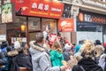 London, January 26, 2020. Spectators taking pictures with cell phones during Chinese New Year Celebrations Royalty Free Stock Photo