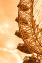 The London Eye during during sunset Royalty Free Stock Photo